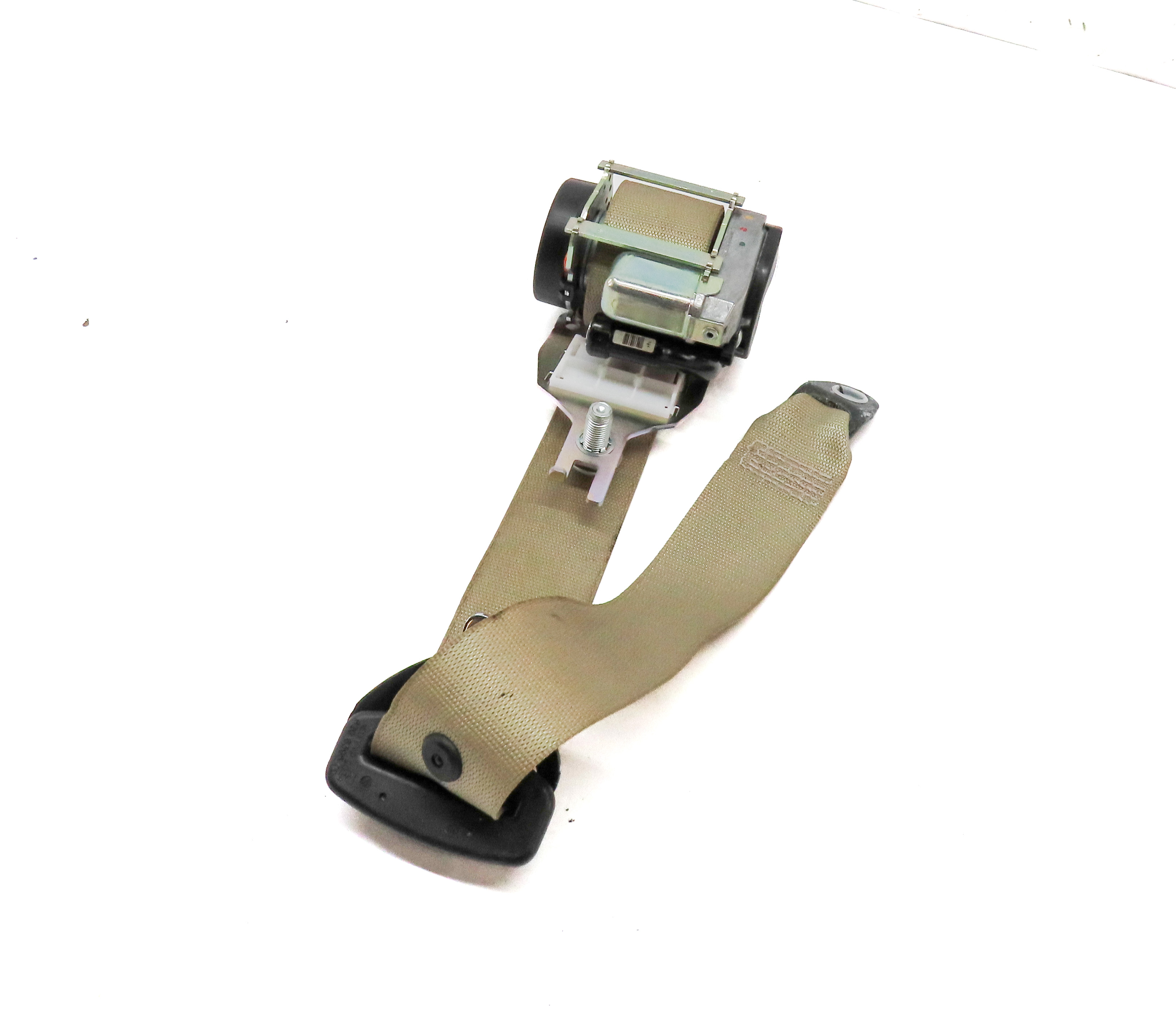 2015 MERCEDES GL550 (X166) REAR 2ND ROW RIGHT SEAT SEATBELT RETRACTOR (BEIGE) — exact item pictured